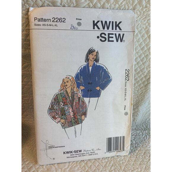 Burda Other - Burda Jacket Sewing Pattern Sz SX S M L XL 2262 - uncut